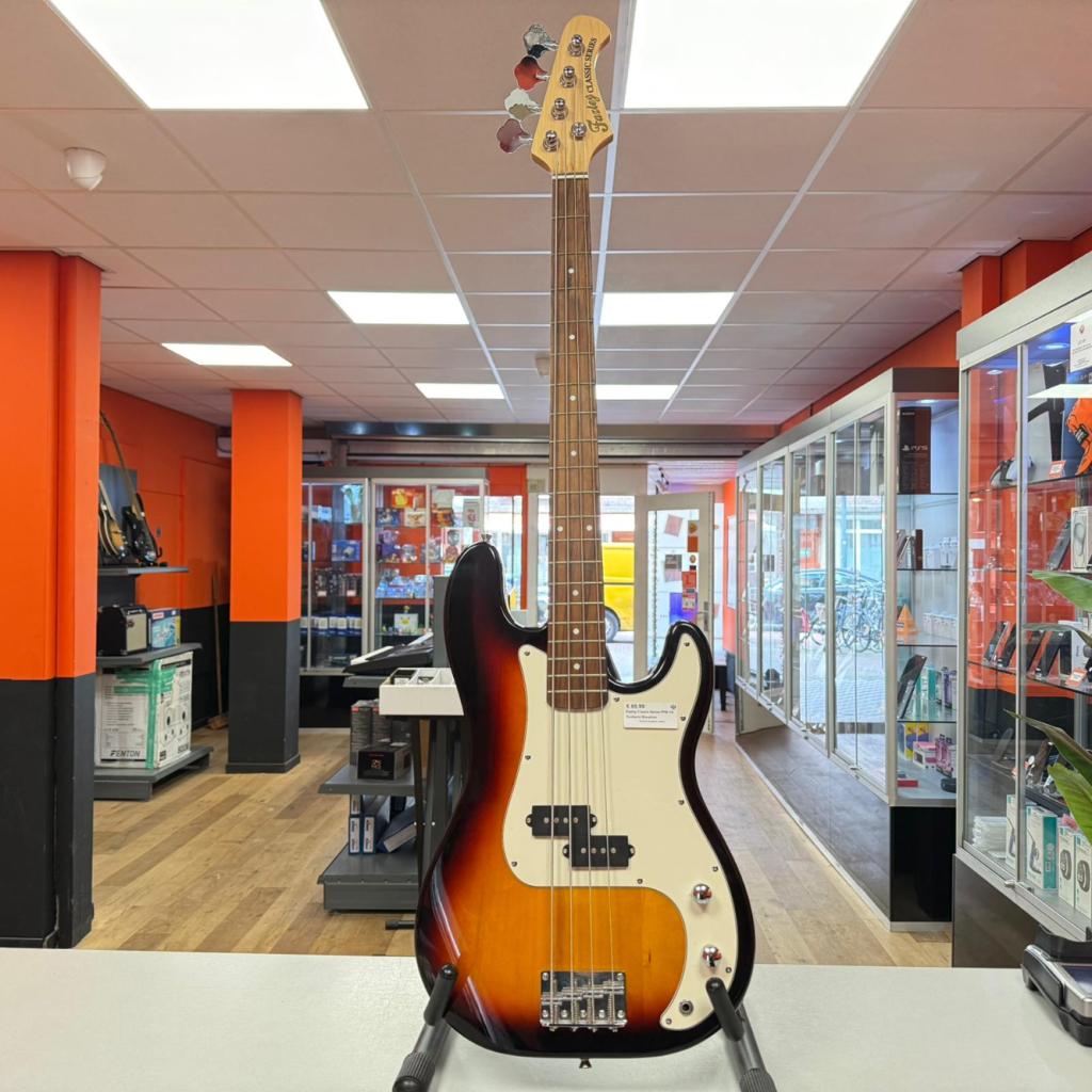 Fazley Classic Series FPB118 Sunburst Basgitaar, Flex Ltd., Zo goed als nieuw, https://flex.com/contact-us, Nobelstraat 10, 5807 GA Oostrum LB, Limburg, Nederland