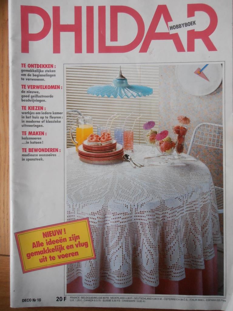 Phildar hobbyboek 10 Deco, Ophalen of Verzenden, Zo goed als nieuw, Overige onderwerpen, Phildar
