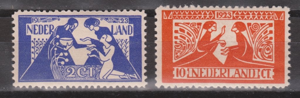 NVPH 134 - 135 ong Tooropzegels 1923 OUD NEDERLAND p/stuk, Postzegels en Munten, Ophalen of Verzenden, T/m 1940, Postfris