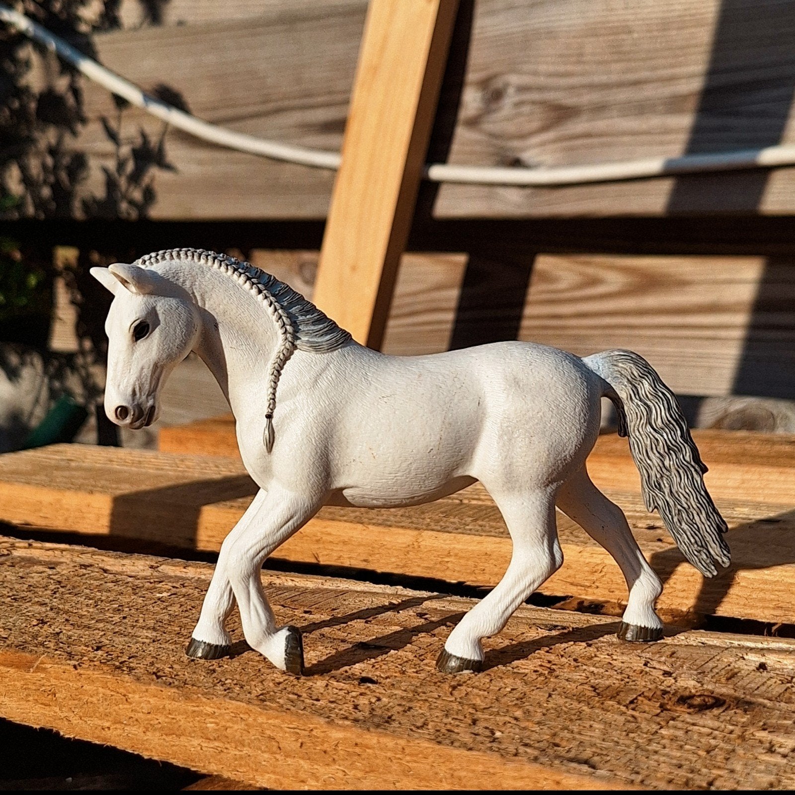 Schleich Lipizzaner merrie (nummer 13737), Ophalen of Verzenden, Zo goed als nieuw, Paard, Beeldje of Figuurtje