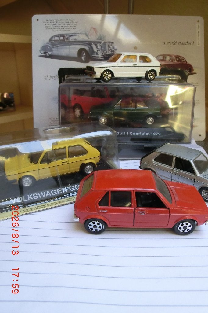 5x VW Golf type 1  1:43, Ophalen of Verzenden, Nieuw, Auto, Overige merken