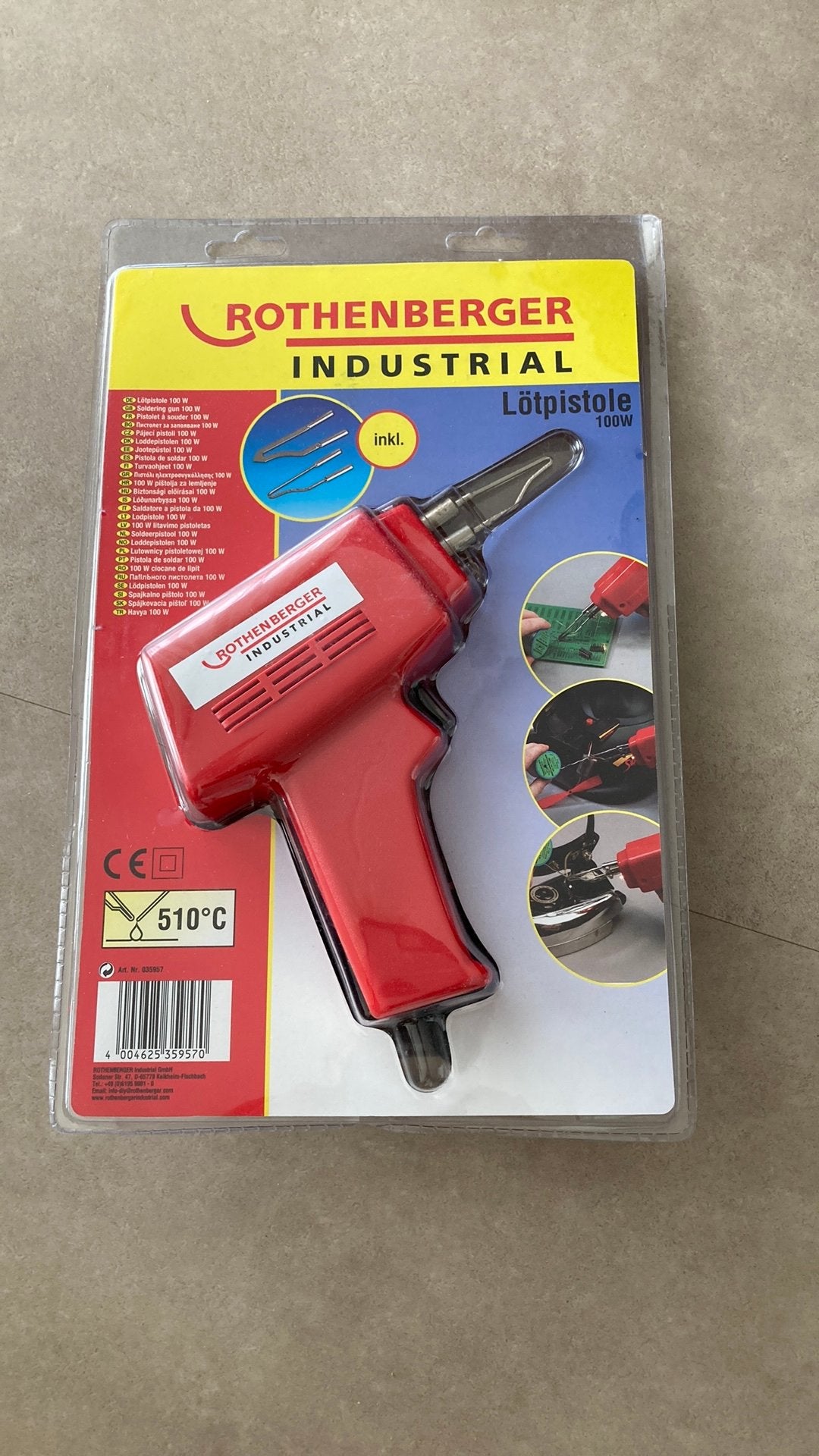 Laspistool rothenberger 100 Watt incl. draad en vloeistof, Ophalen, Nieuw, Kunststof, Elektrisch