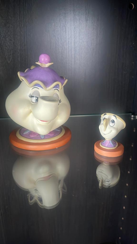 Wdcc mrs potts en chip, Verzamelen, Disney, Ophalen of Verzenden, Zo goed als nieuw, Beeldje of Figuurtje