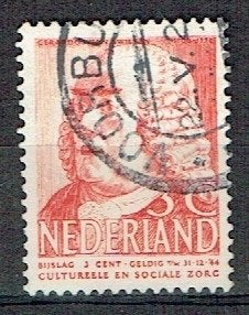 Nederland 1939 nr. 320 Van Swieten Geneeskundige VOORBURG, Verzenden, Gestempeld, Overige thema's