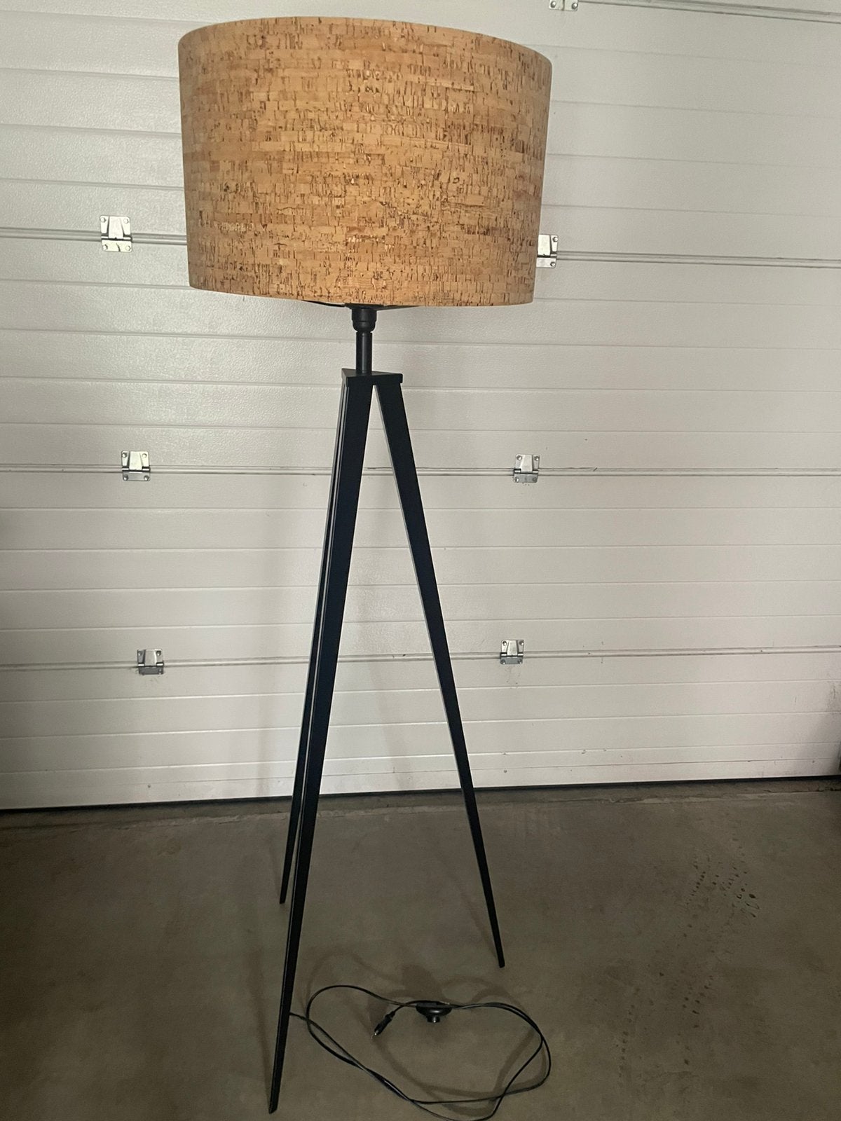 Staande lamp Basic Label met kurk lampenkap, Ophalen, Zo goed als nieuw