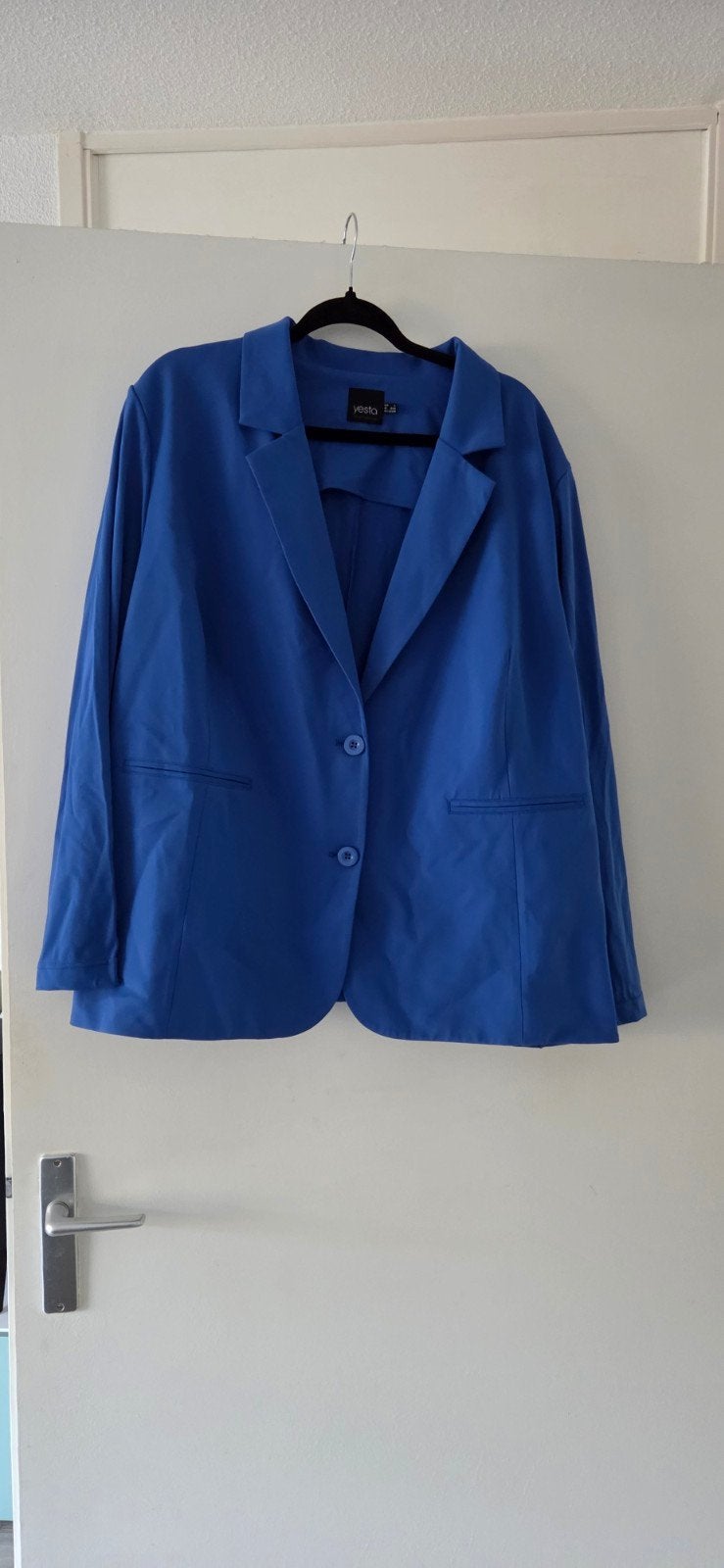 Yesta Blauw Jasje Maat 4, maat 52/54, Yesta, Ophalen of Verzenden, Zo goed als nieuw, Blauw