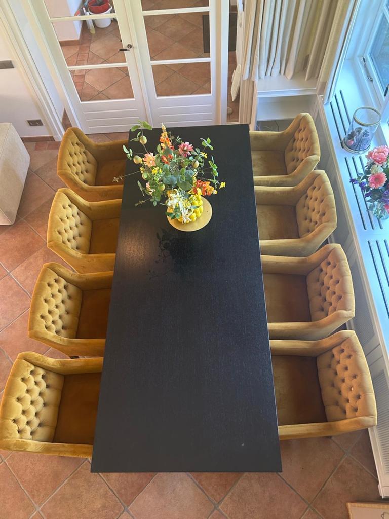 Bergers exclusief eiken eettafel, zonder de stoelen, Ophalen, 100 tot 150 cm, 200 cm of meer, Zo goed als nieuw
