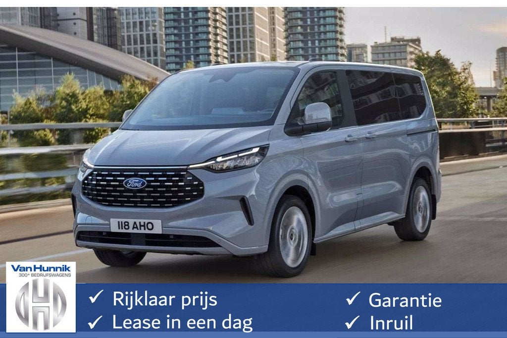 Ford Transit Custom Tourneo 340S 2.5 PHEV 233PK Titanium X P, Auto's, Bestelauto's, 8 stoelen, 4 cilinders, 1850 kg, Bedrijf