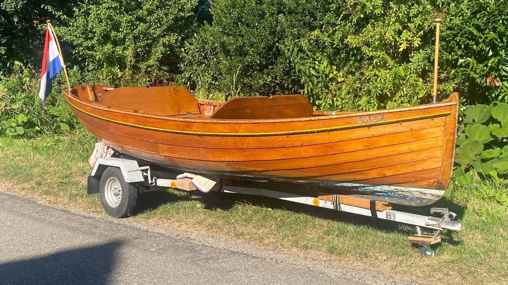 Antieke spiegelsloep de Vries Lentsch 100 jaar oud, Overige brandstoffen, 1 m, 5 m, 20 cm