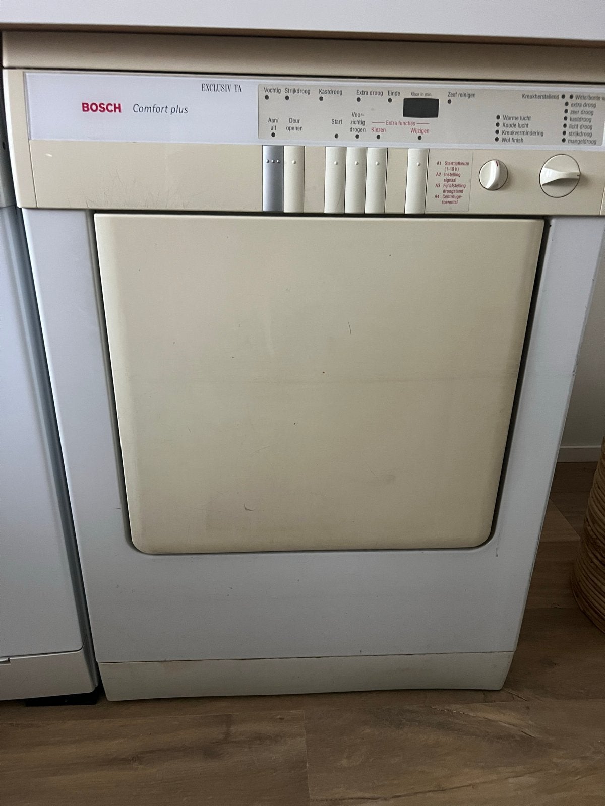 Gratis afhalen: Bosch Comfort Plus Exclusiv TA Wasdroger, Ophalen, 6 tot 8 kg, Gebruikt, Luchtafvoer