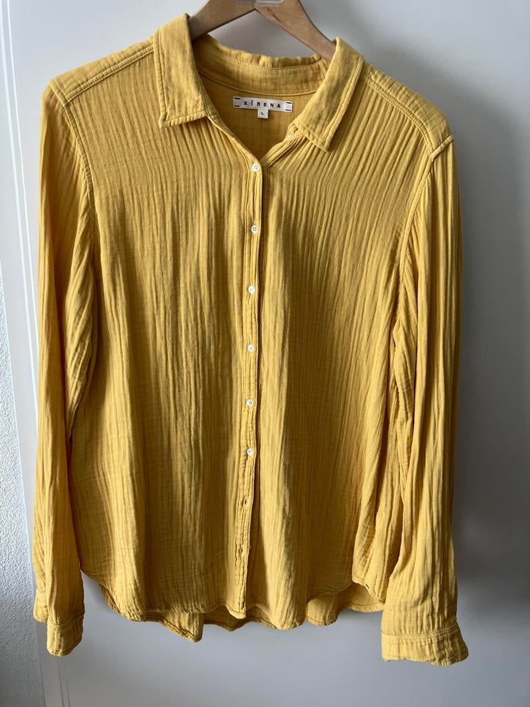 Xirena Blouse, Ophalen of Verzenden, Gedragen, Maat 38/40 (M), Geel