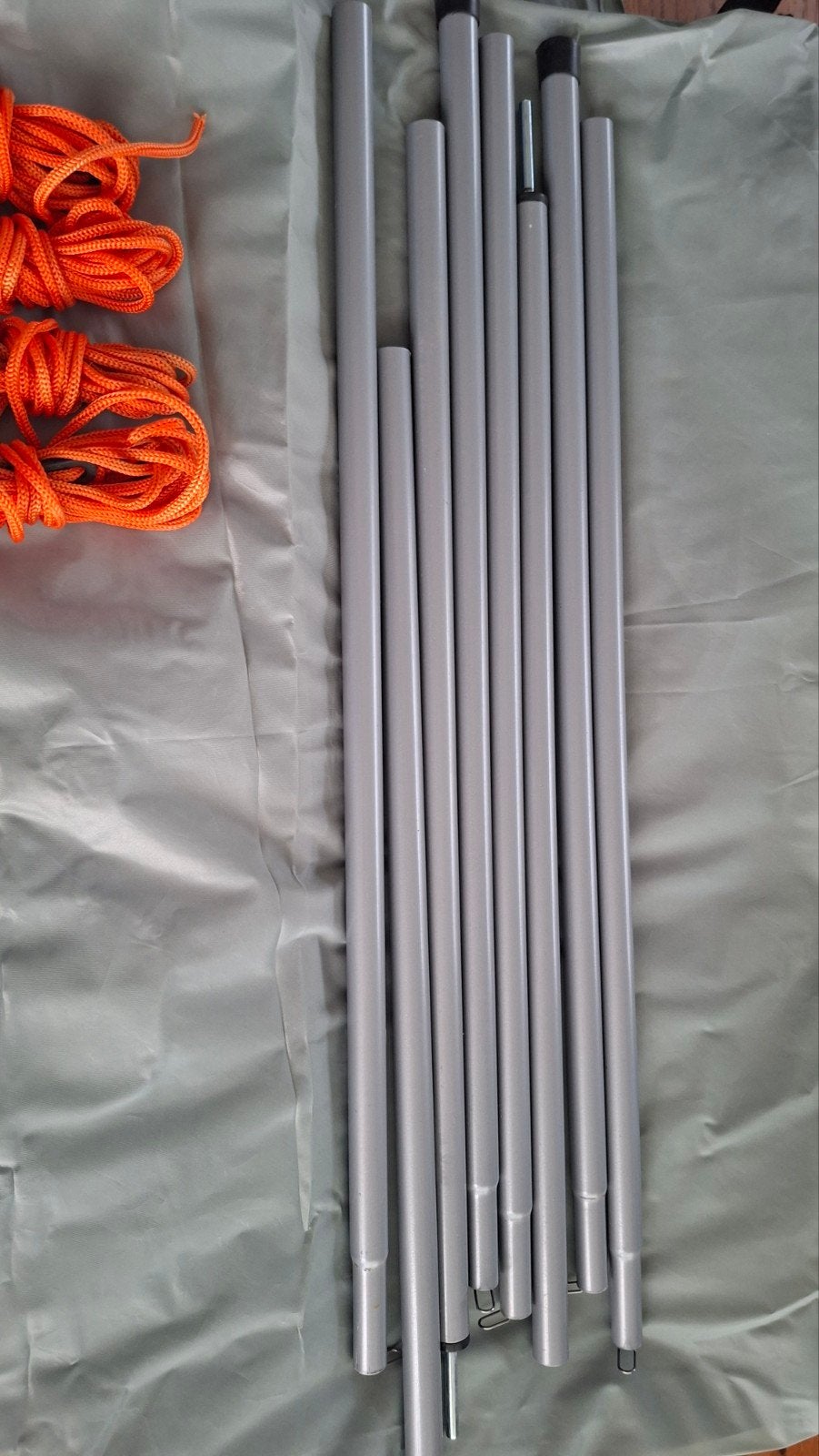 tarp zonneluifel schaduwdoek 250 x 250 x 200 grijs, Ophalen, Gebruikt