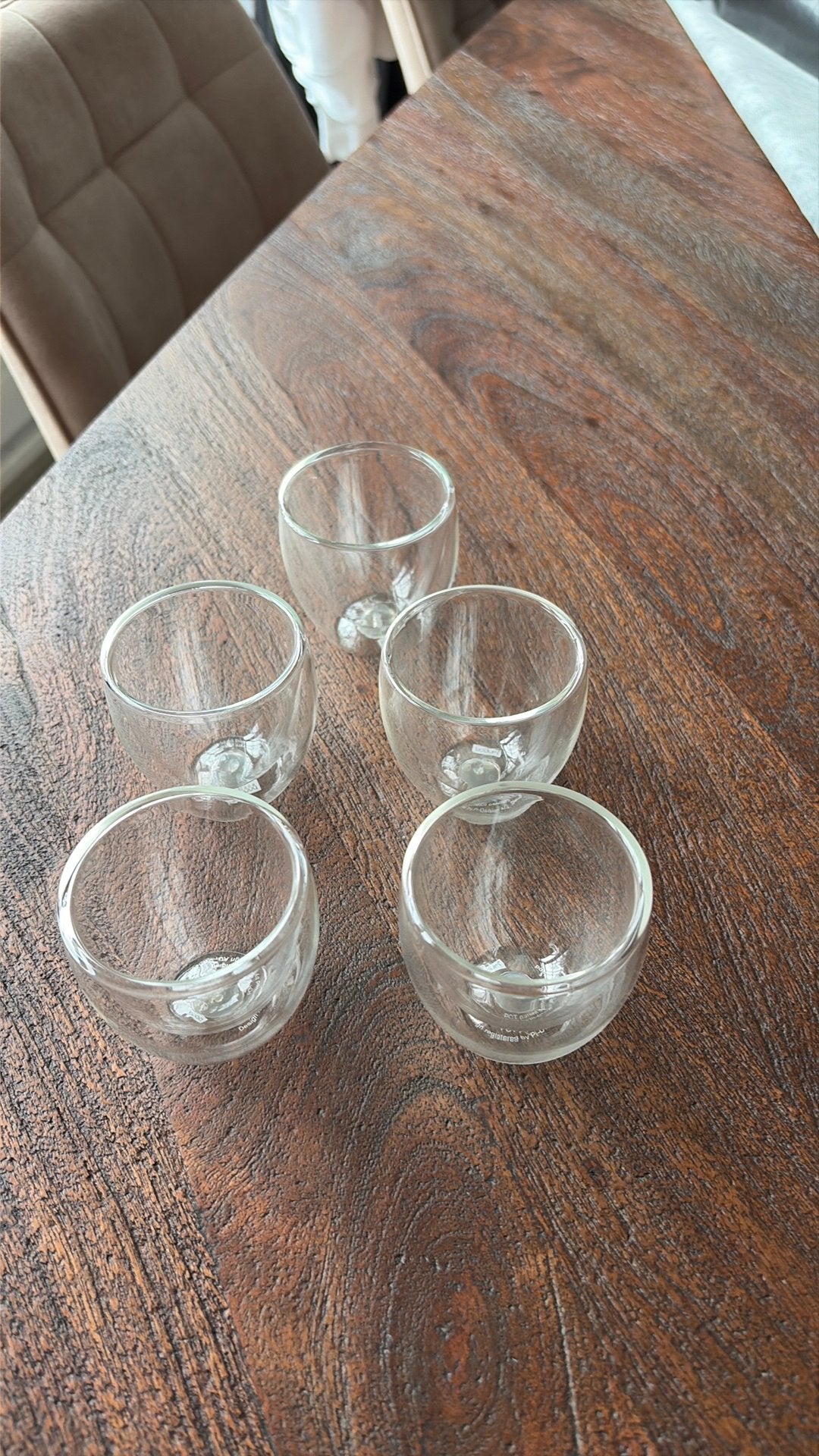 5 dubbelwandige espresso glazen merk Bodum nieuw!, Ophalen, Glas of Glazen, Overige merken, Nieuw