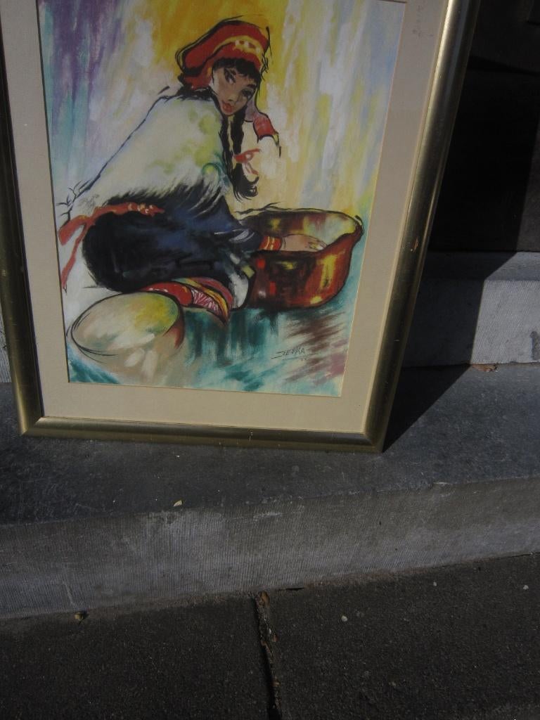 JAN S.KIEWIET,(Es Jeska),Pr Aquarel  (Marokaanse)? Dame, Ophalen