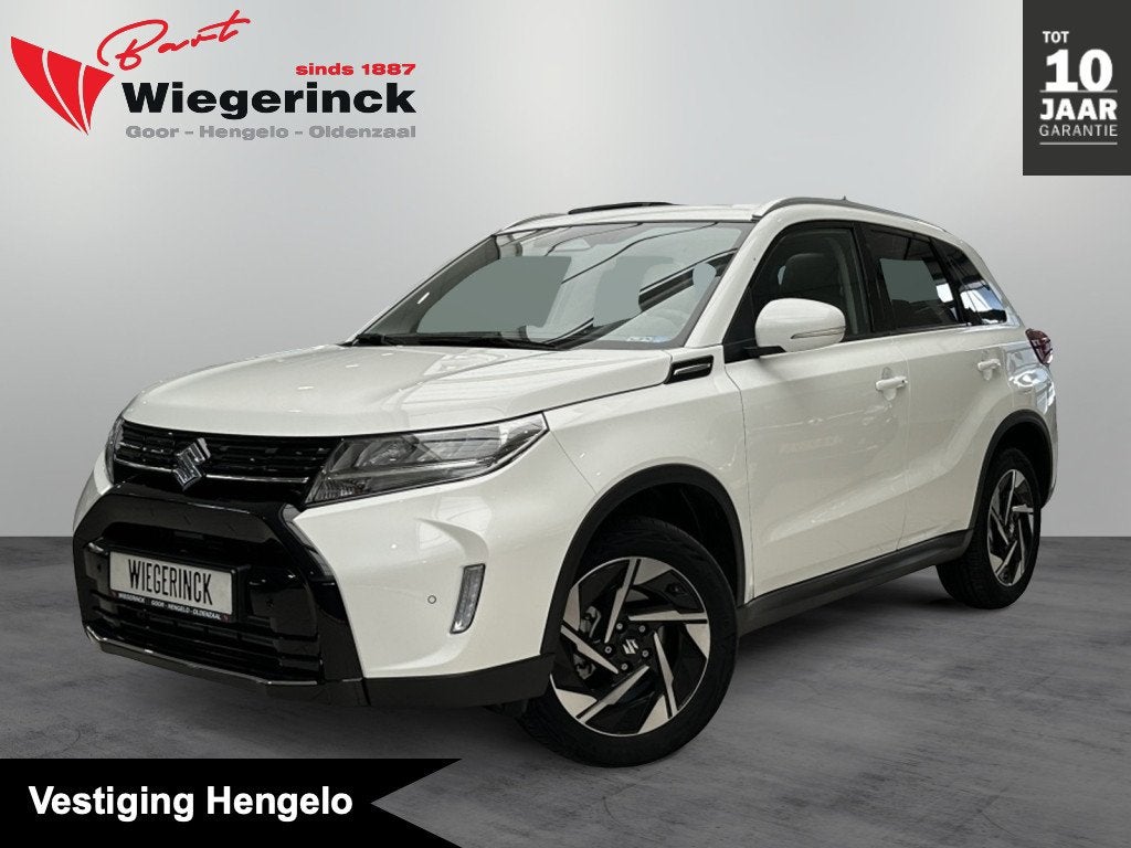 Suzuki Vitara 1.4 Boosterjet Hybride Style [ PANORAMADAK I C, Auto's, Gebruikt, Zwart, 4 cilinders, Wit