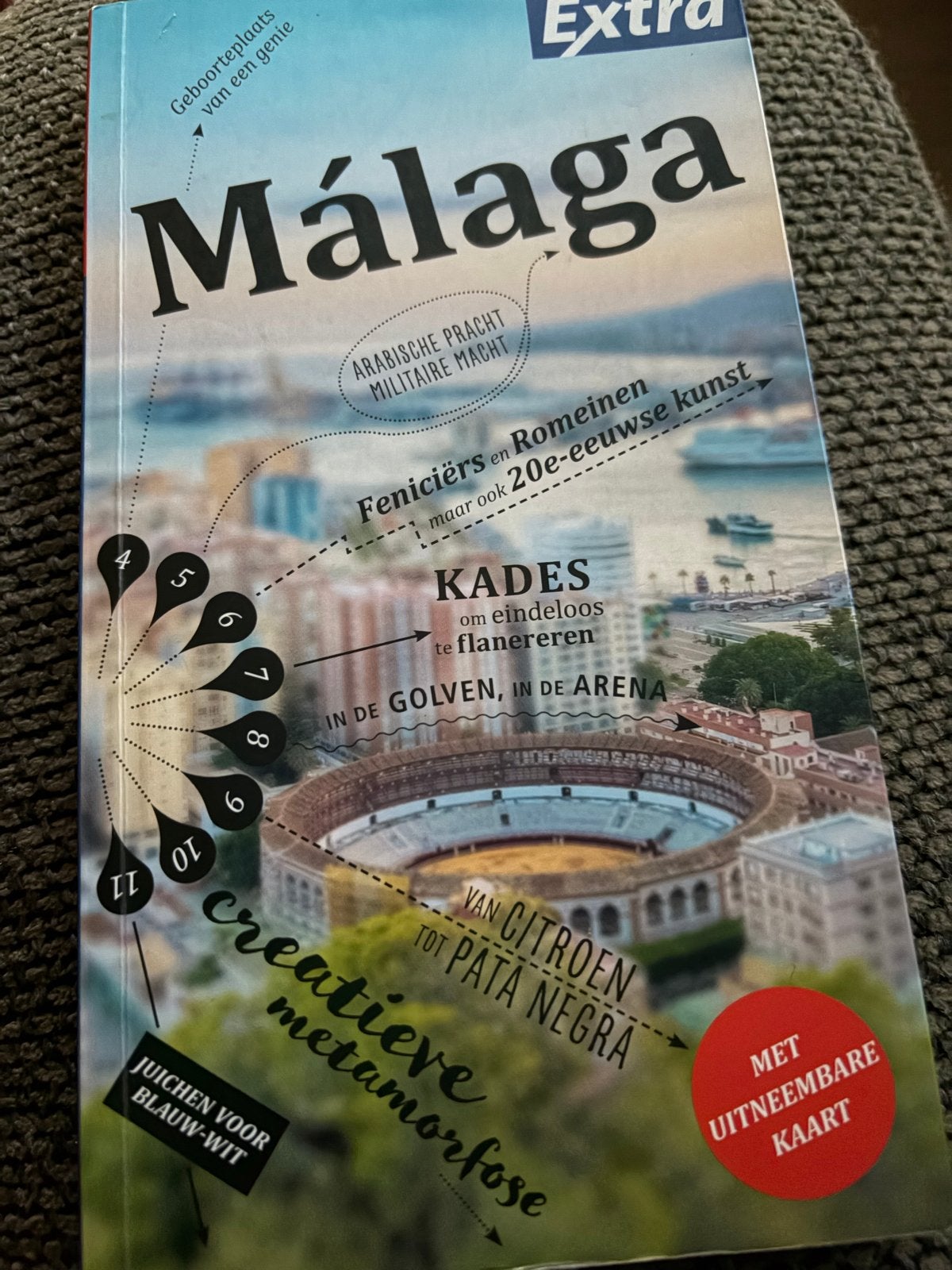 ANWB Extra Málaga Reisgids met uitneembare kaart, Europa, Ophalen of Verzenden, Zo goed als nieuw, Reisgids of -boek