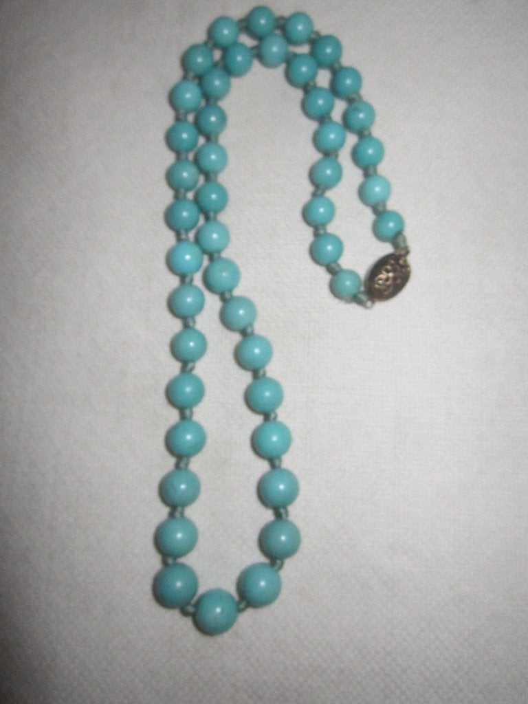22.  Schitterende oude ketting,  45cm zilveren sluiting, Ophalen, Overige materialen, Ketting