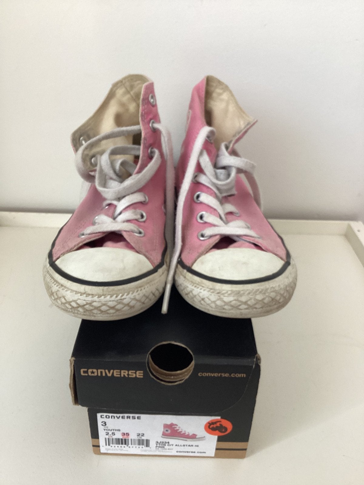 Converse All Stars half hoog roze maat 35, Meisje, Schoenen, Ophalen of Verzenden, Zo goed als nieuw