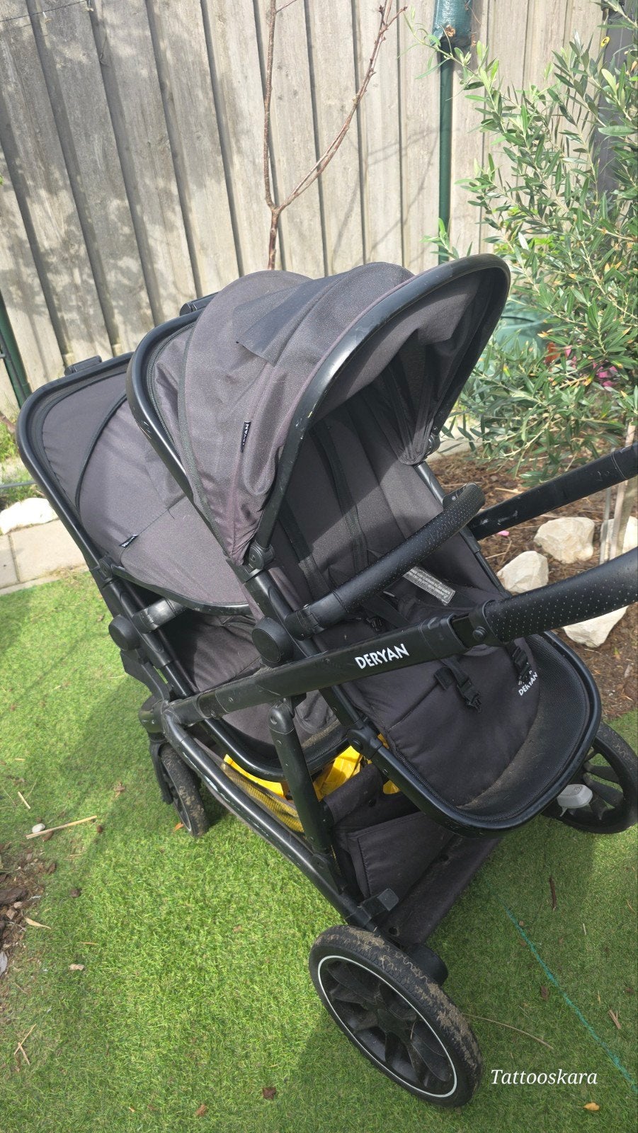Deryan Evy 2 Duo Buggy , kinderwagen, Kinderen en Baby's, Gebruikt, Duowagen, Ophalen, Kinderwagen