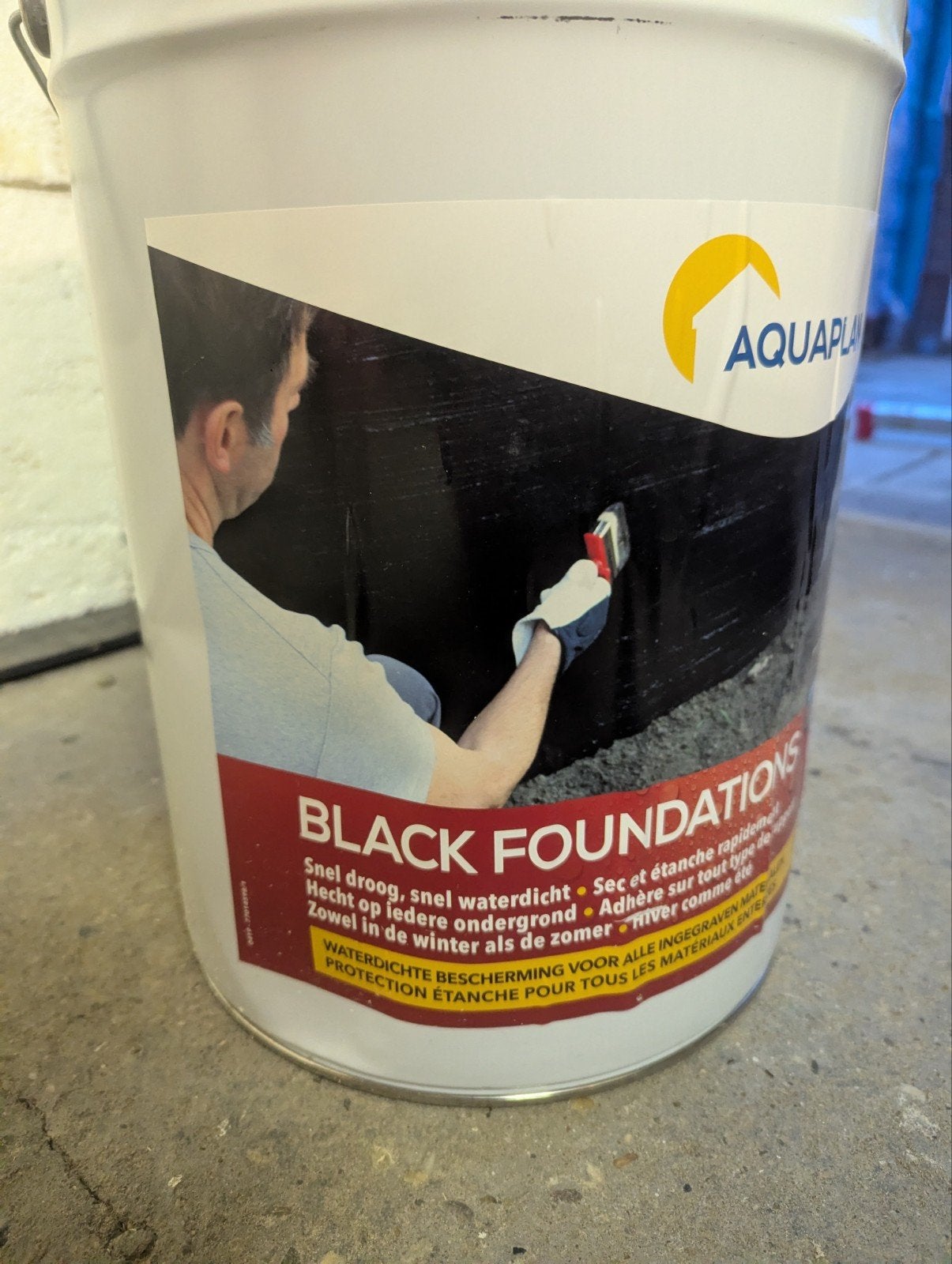 Aquaplan Black Foundations - 20L waterdichte coating, Ophalen, Zwart, Nieuw, Verf
