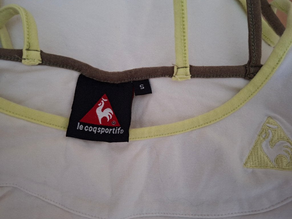 Le coq sportif top S, Wit, Ophalen of Verzenden, Le Coq Sportif, Gedragen