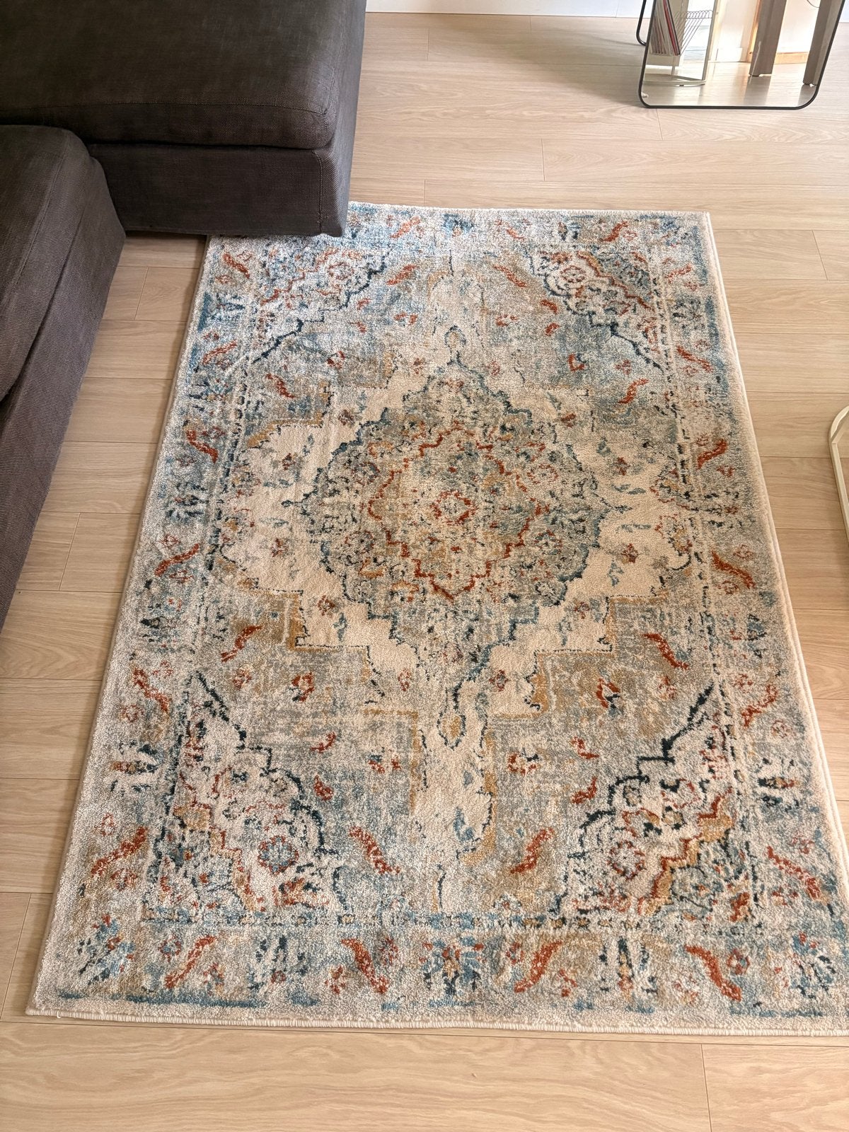 IKEA ONSEVIG Vloerkleed/ IKEA CARPET, 100 tot 150 cm, Beige, Ophalen of Verzenden, Zo goed als nieuw