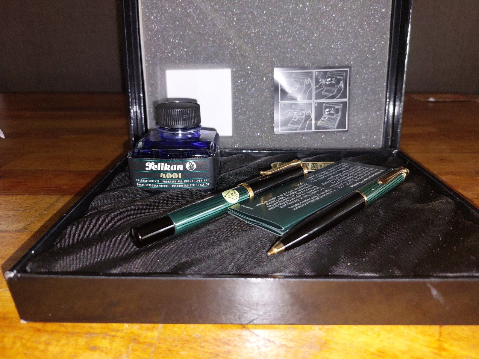 Pelikan Pennenset met inkt - Vulpen en vulpotlood, Overige merken, Pennenset, Met doosje, Ophalen of Verzenden