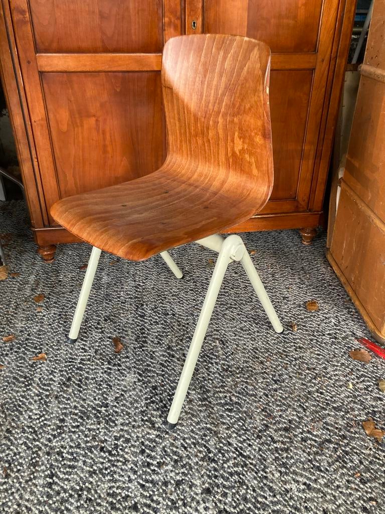 Vintage Pagholz Industriële Stoel, Huis en Inrichting, Stoelen, Ophalen, Gebruikt, Bruin, Eén