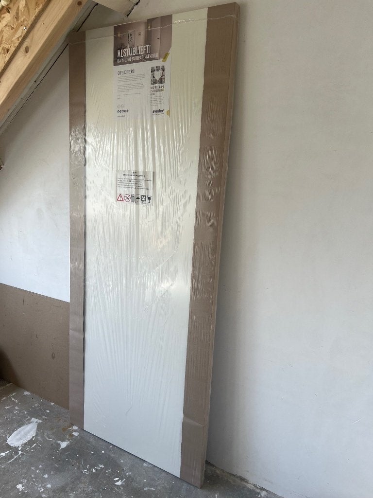 Svedex SL1 stompe binnendeur afgelakt (RAL 9010) 201,5 * 83, Ophalen, 80 tot 100 cm, Binnendeur, Nieuw