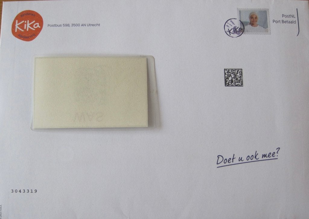 port betaald envelop van KIKA, Ophalen of Verzenden, Envelop