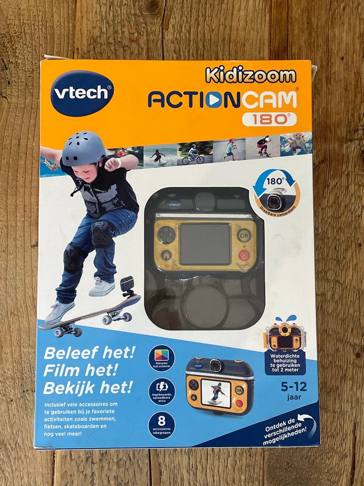 Vtech Kidizoom Action Cam 180 - Actiecamera voor kinderen, Ophalen of Verzenden, Nieuw, Overige merken