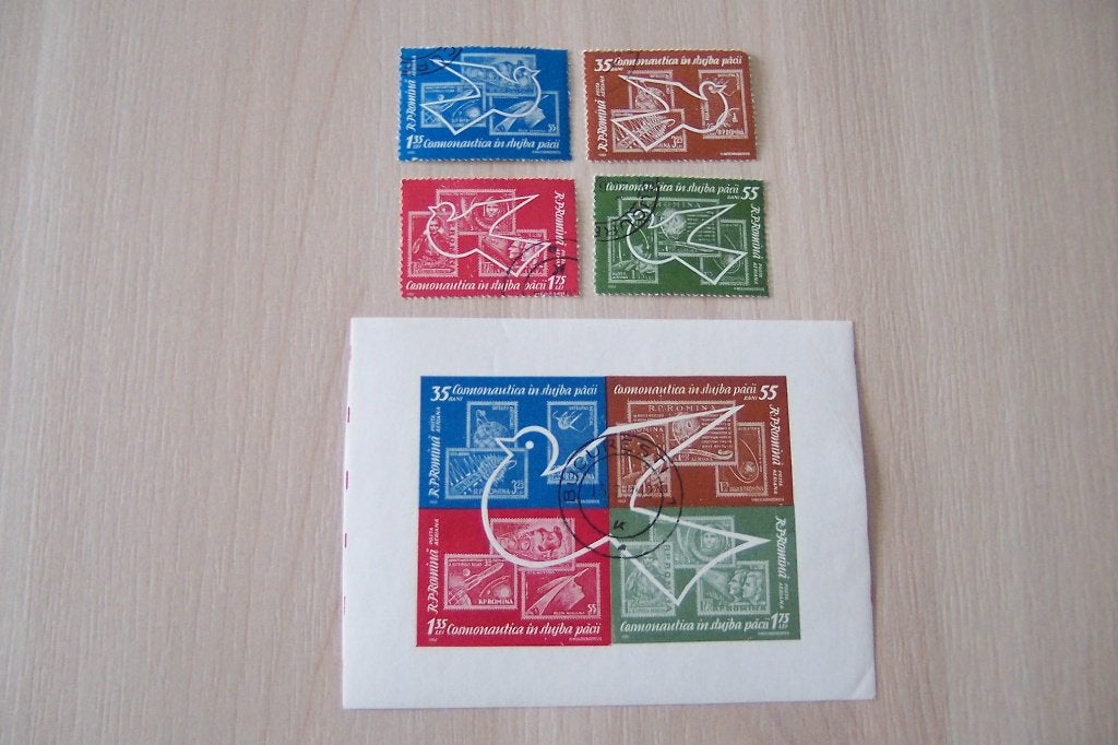 Ruimtevaart Roemenië / Posta Romana, gestempeld. (1)., Ophalen of Verzenden, Gestempeld, Overige thema's
