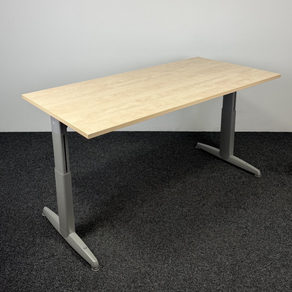 Refurbished Markant Bureau | 160 x 80 cm 26429, Ophalen, 160 cm, Gebruikt, In hoogte verstelbaar