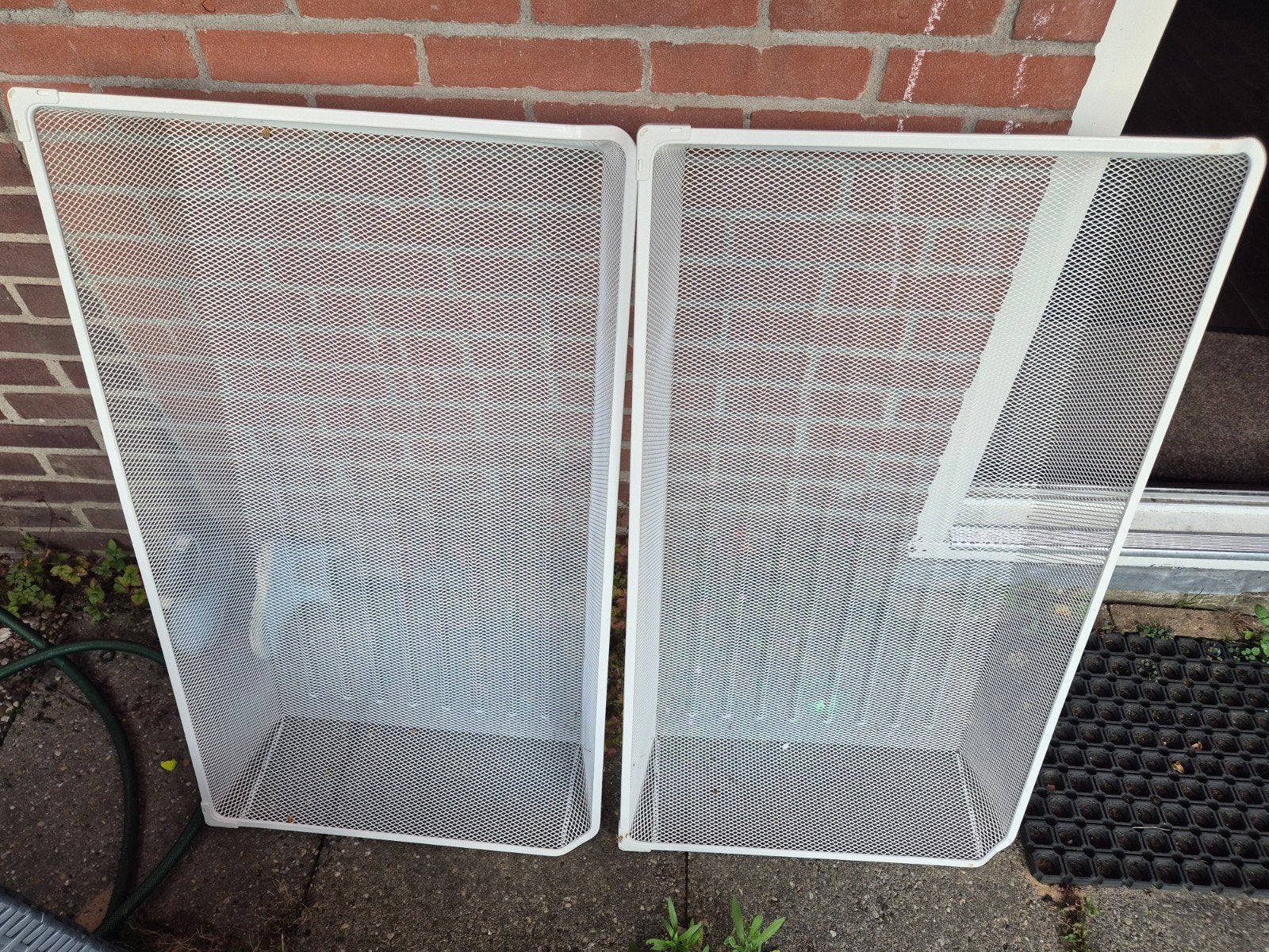 Witte metalen opberglades horend bij Pax kast/bak (2 stuks), Huis en Inrichting, Woonaccessoires | Kisten, Ophalen, 50 tot 100 cm