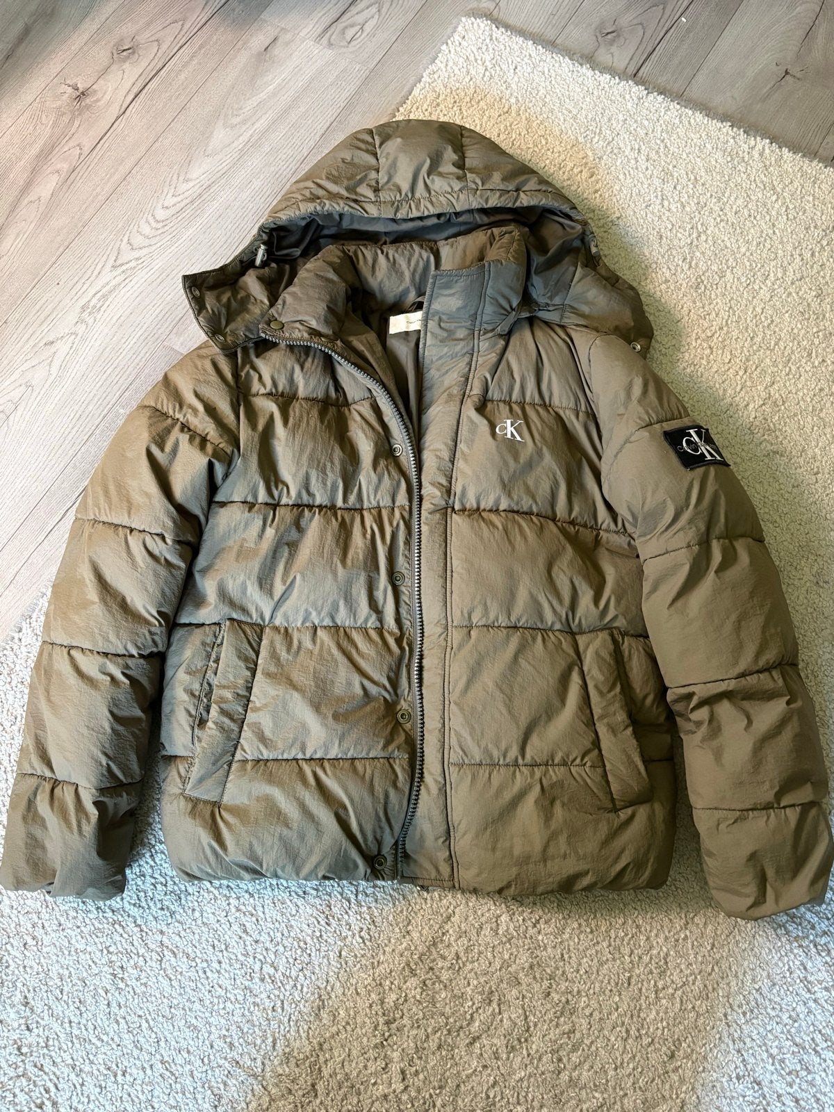 Calvin Klein Jeans winterjas voor heren, Kleding | Heren, Ophalen of Verzenden, Zo goed als nieuw, Maat 46 (S) of kleiner, Groen