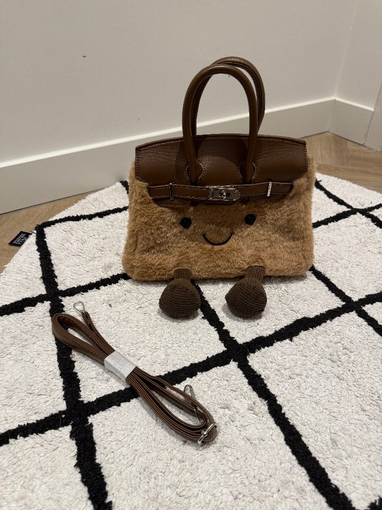 Nieuw bruin Jellybag jellyct inspired tote bag handtas 28x18, Ophalen of Verzenden, Nieuw, Bruin, Handtas