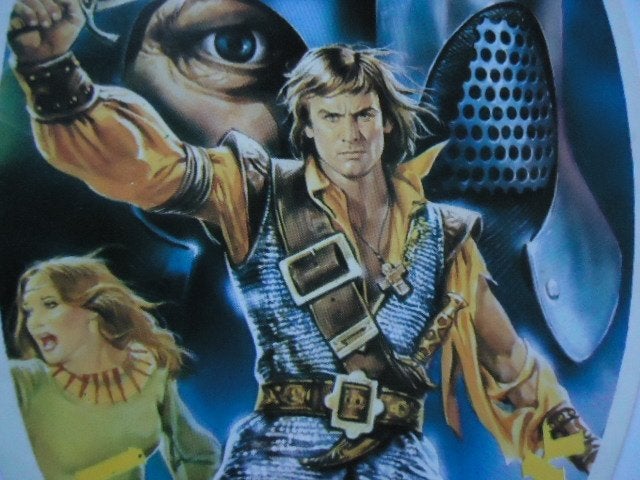 sticker 1980 Strip La spada di hoc Hawk Slayer film pop art, Verzenden, Zo goed als nieuw, Bedrijf of Vereniging