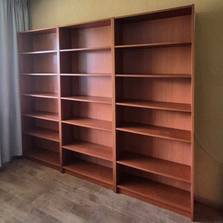 Billy boekenkast (Ikea), kersenkkeur (80x27x200), Ophalen, Gebruikt, 50 tot 100 cm, 150 tot 200 cm