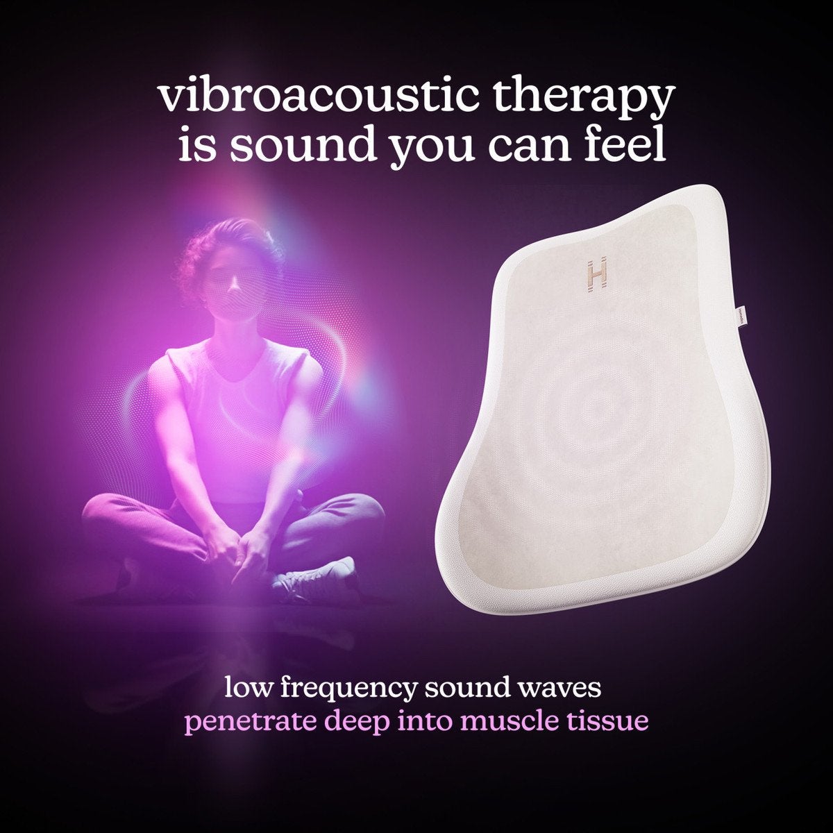 Homedics Bridge vibroacoustic massage relax meditation, Verzenden, Nieuw, Massagestoel of Kussen