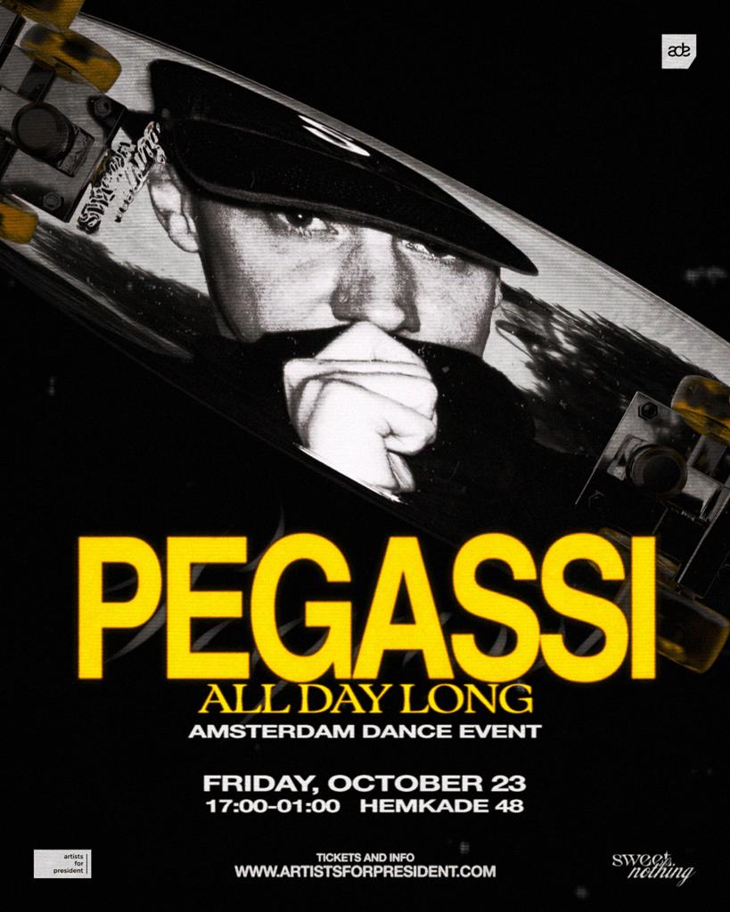 Pegassi ADE 23 Oktober 8+ tickets, Tickets en Kaartjes