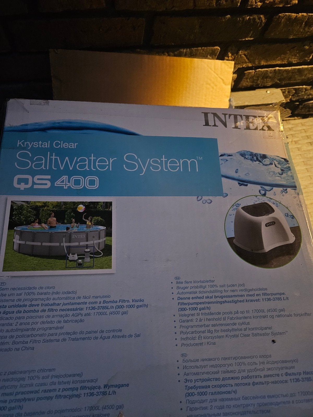 Intex Krystal Clear Saltwater System QS400 zoutwatersysteem, Ophalen
