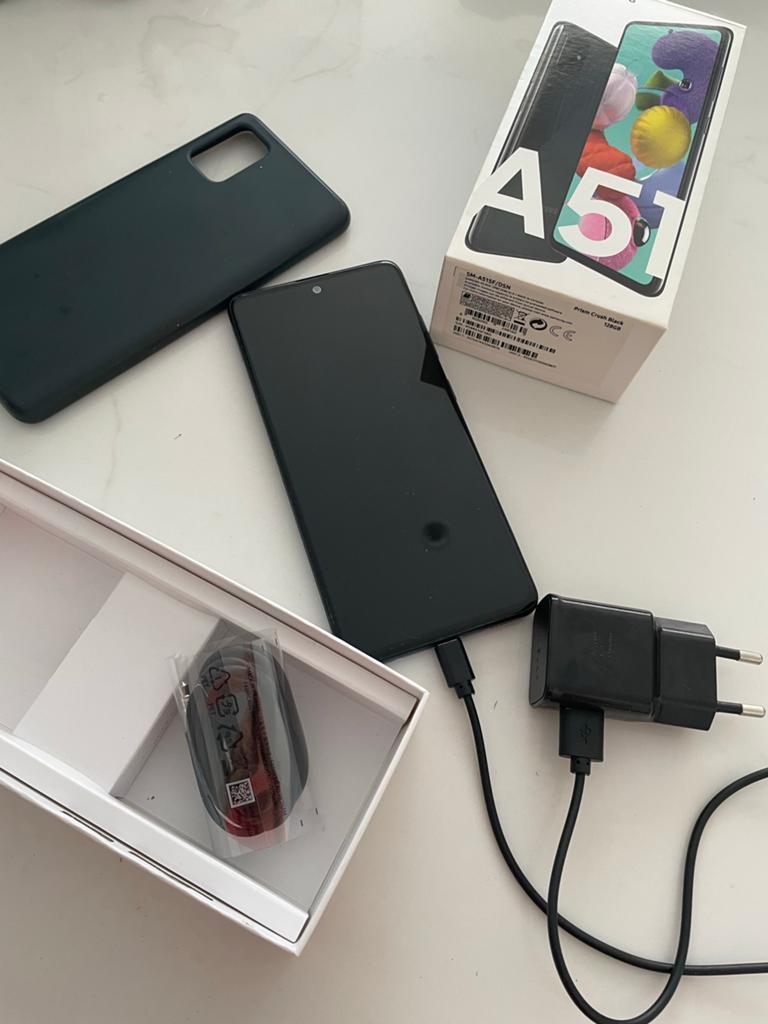 Samsung Galaxy A51 128GB Prism Crush Black als nieuw, Zwart, Touchscreen, Ophalen of Verzenden, Zo goed als nieuw