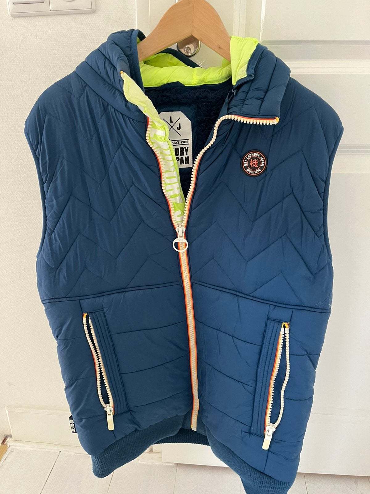 Dry Laundry Japan bodywarmer. Maat L., Ophalen of Verzenden, Gedragen, Maat 52/54 (L), Blauw