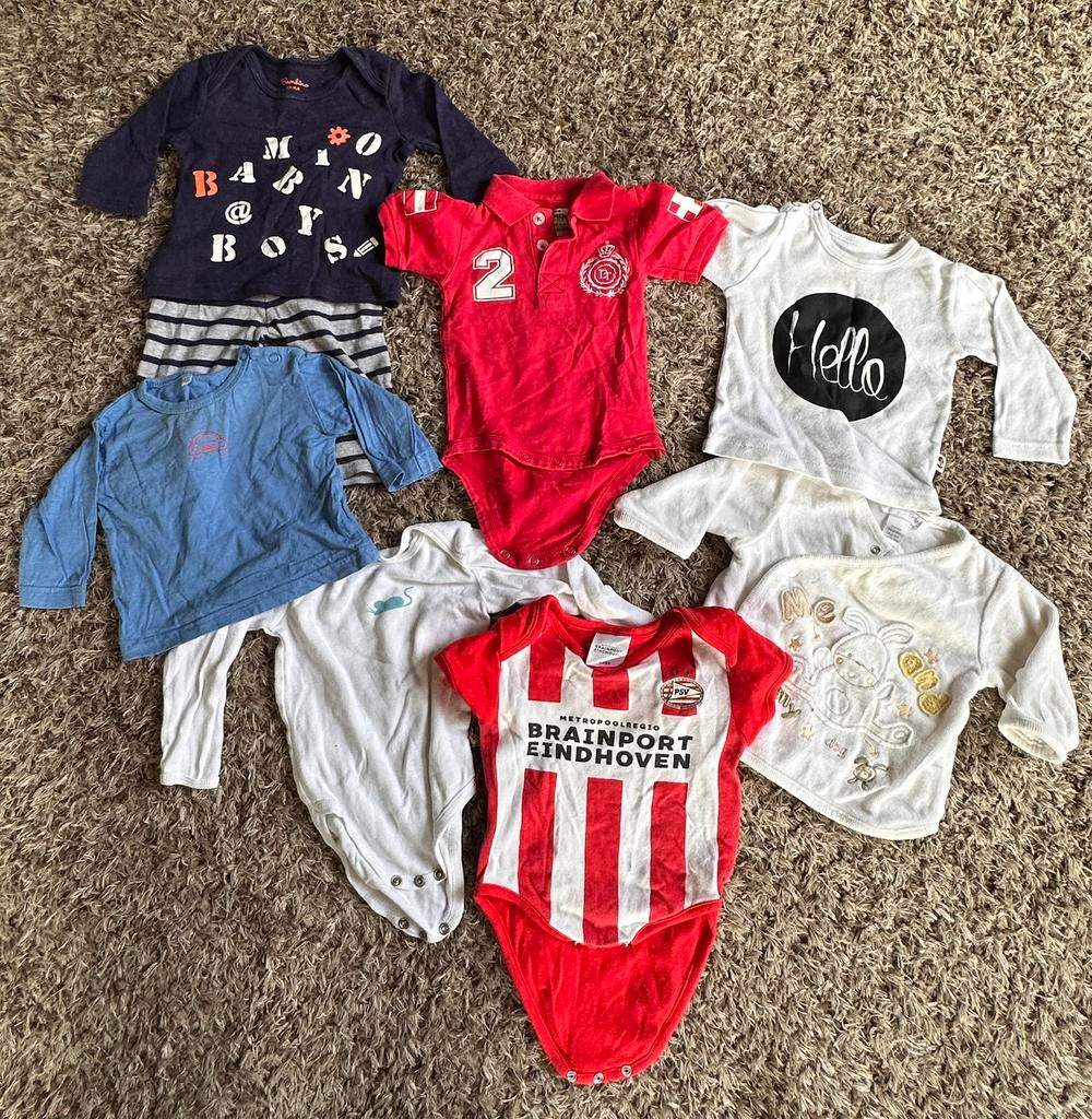 Kledingpakket jongen maat 62 met PSV romper, Ophalen, Gebruikt, Maat 62