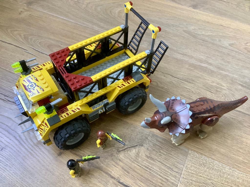 Lego Dino 5885 Triceratops Truck / Trapper, Gebruikt, Lego, Ophalen of Verzenden, Compleet