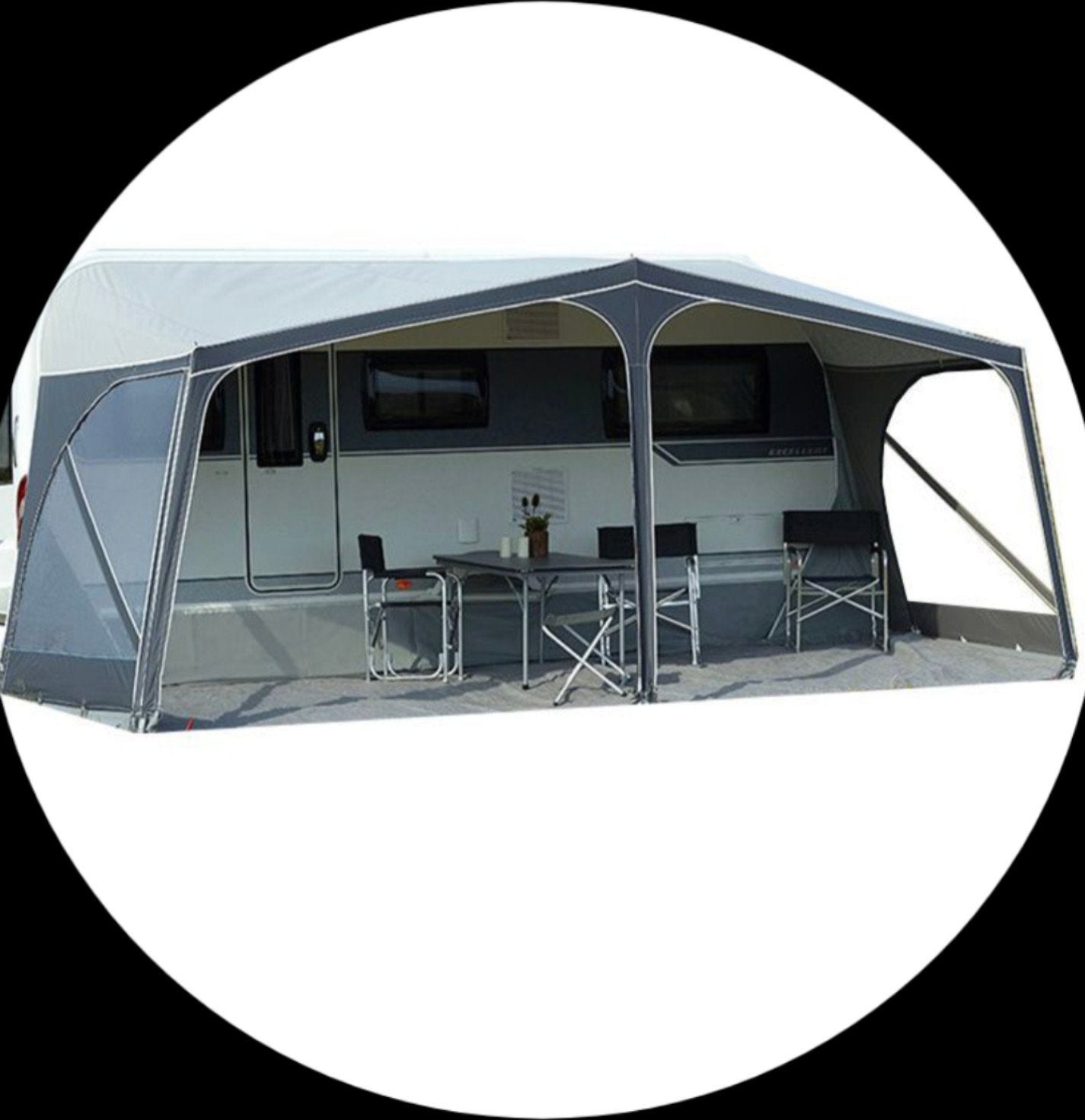 Isabella Sun Shine Plus Caravan luifel Antraciet A1050/G20, Ophalen, Zo goed als nieuw