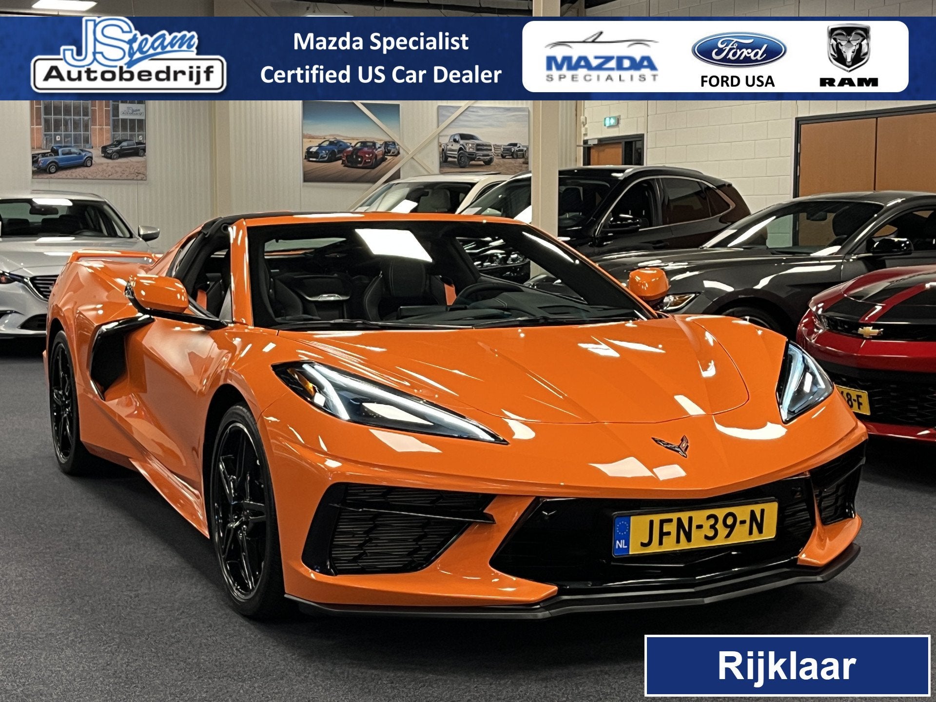 Chevrolet Corvette C8 6.2 V8 Stingray Coupe 3LT Z51 497PK 70, Auto's, Automaat, Achterwielaandrijving, Gebruikt, Automatische klimaatregeling