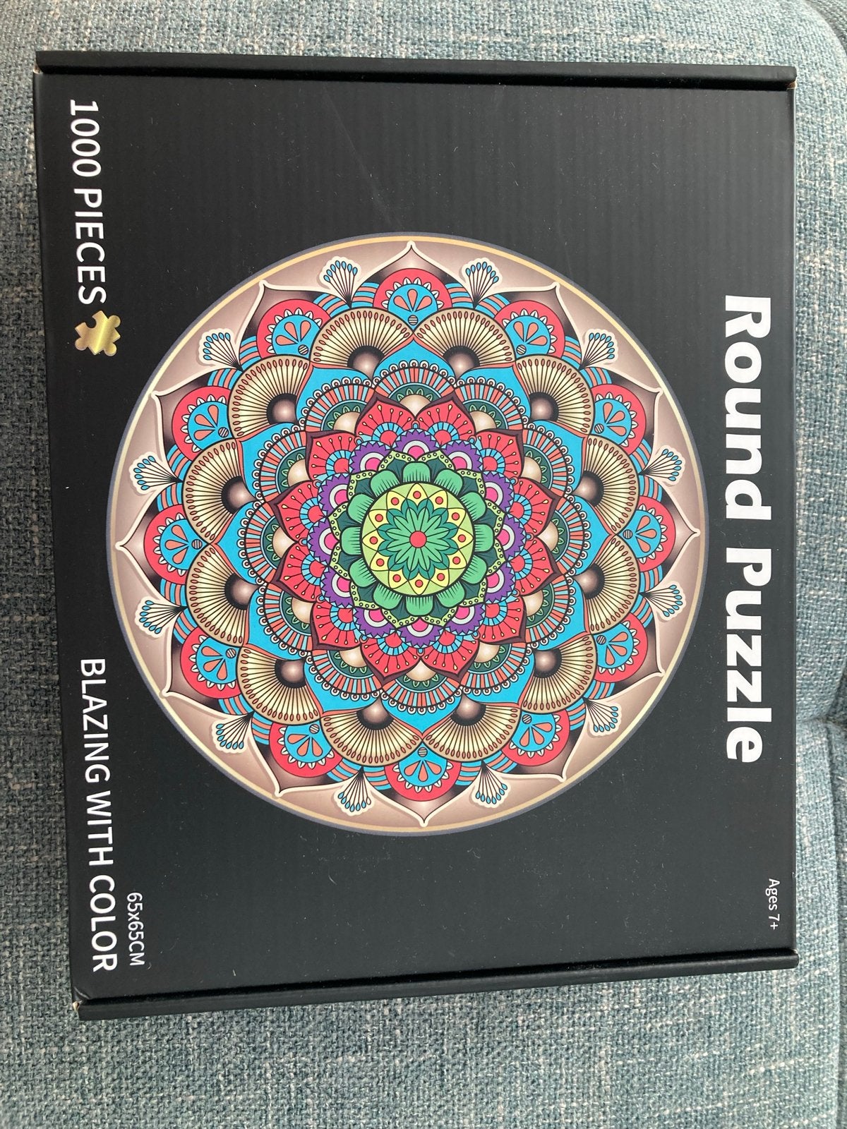 Ronde Mandala Legpuzzel - 1000 Stukjes, Hobby en Vrije tijd, Ophalen of Verzenden, 500 t/m 1500 stukjes, Nieuw, Legpuzzel