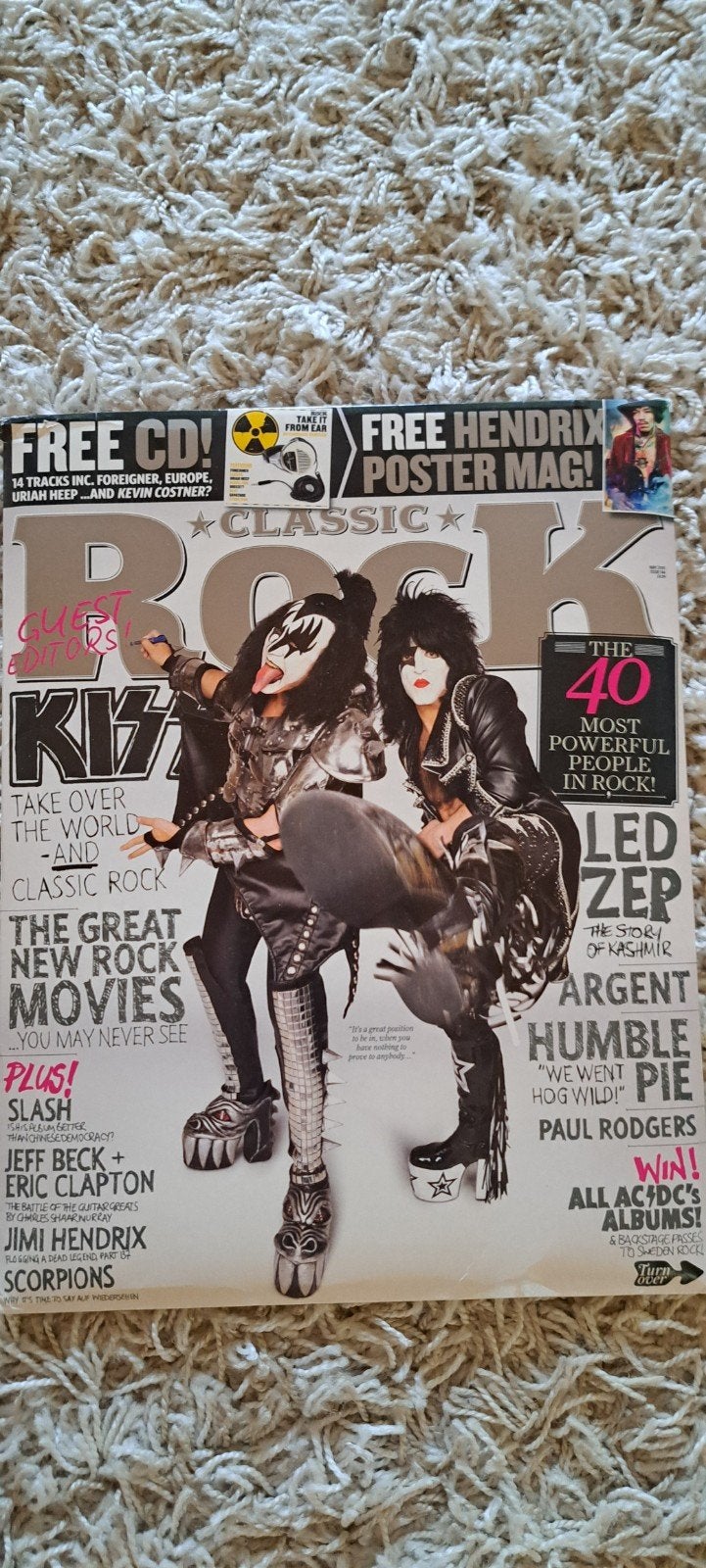 Classic Rock Magazine - Kiss Guest Edit met CD en Poster, Ophalen of Verzenden