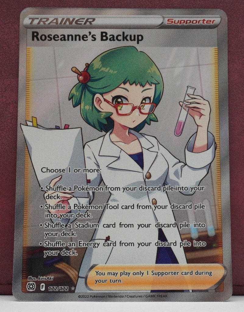 Roseanne's Backup Full Art 172/172 Brilliant Stars Pokémon, Verzenden, Nieuw, Losse kaart